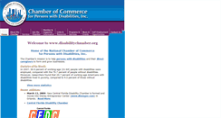 Desktop Screenshot of disabilitychamber.org