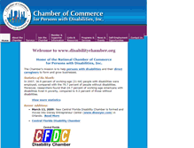 Tablet Screenshot of disabilitychamber.org